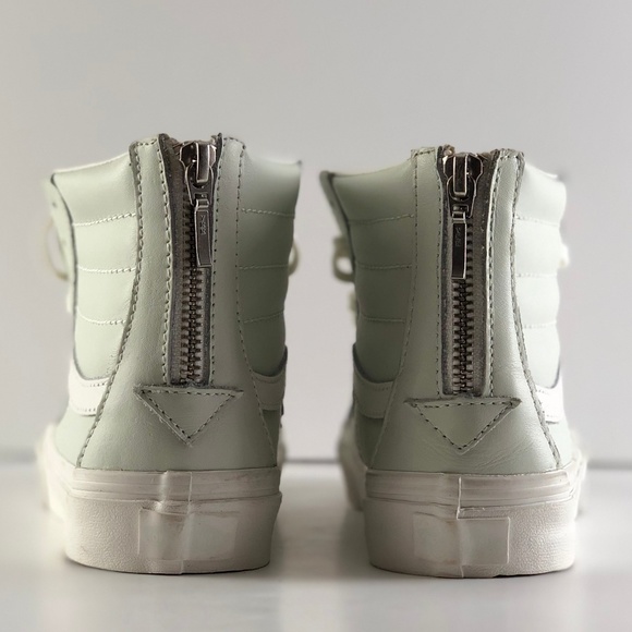 Vans Unisex Sk8-Hi Slim Zip Leather Skate Shoes. - Picture 8 of 8